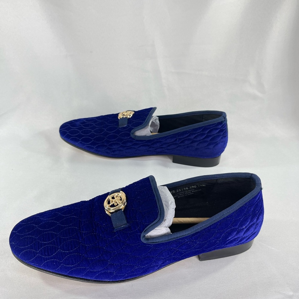 Stacy Adam’s Men’s Valet Velvet Slip On Loafer. Color Blue. Size 13 EUC - Picture 6 of 8